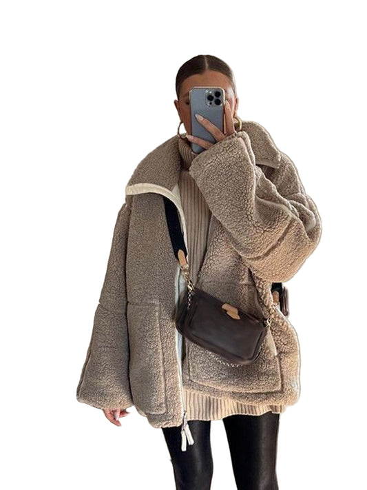 Herrens Sherpa Jacka Urban Stil 0