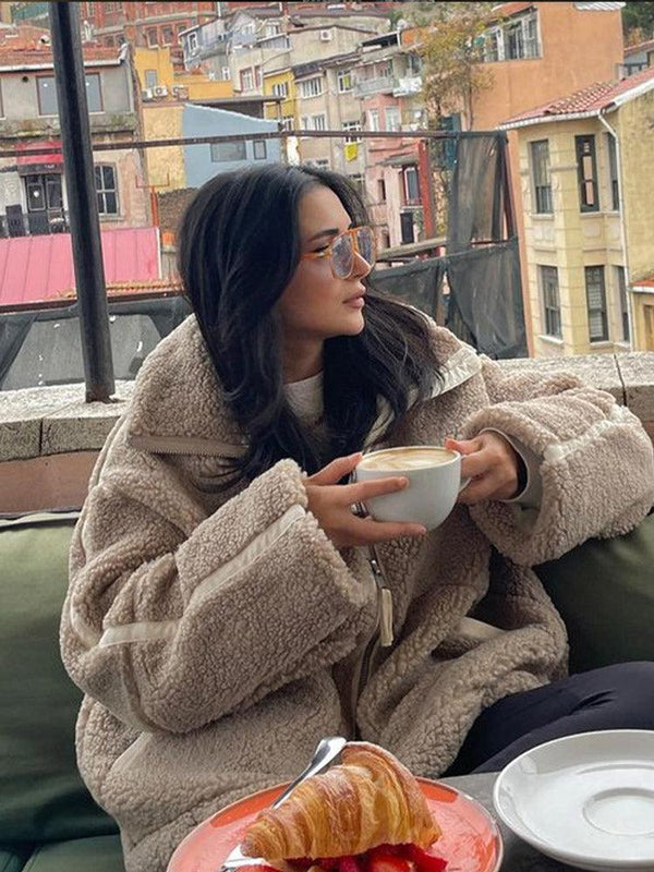 Herrens Sherpa Jacka Urban Stil 2