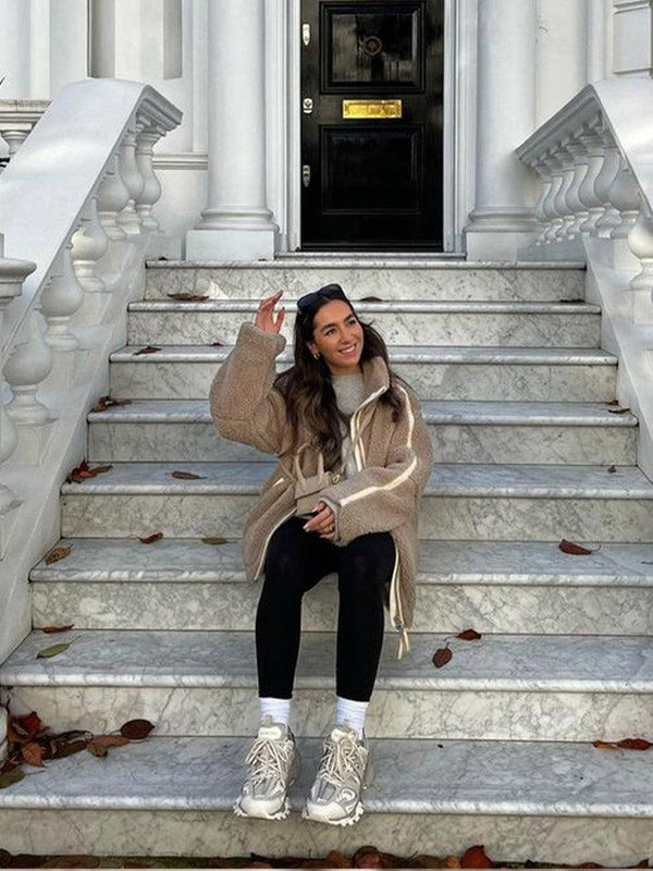 Herrens Sherpa Jacka Urban Stil 3