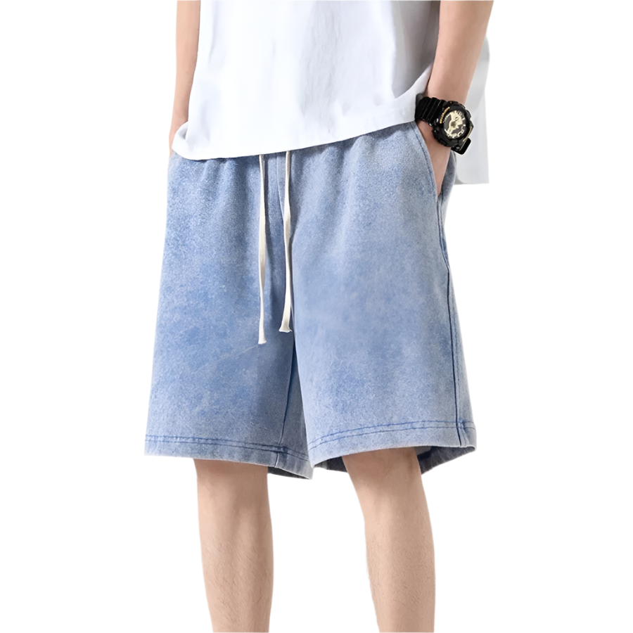 Herrens Shorts med Dragsko i 100% Bomull 0