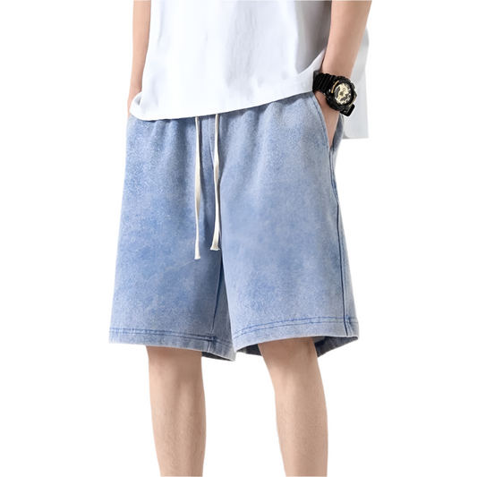 Herrens Shorts med Dragsko i 100% Bomull 0