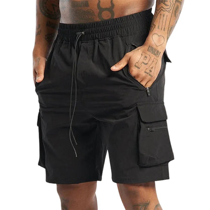 Herrens Shorts med Lastfickor och Avslappnad Passform 0