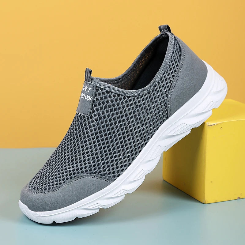 Herrens Sneakers Slip-On Andningsbara Material för Vardag och Utomhusbruk 1