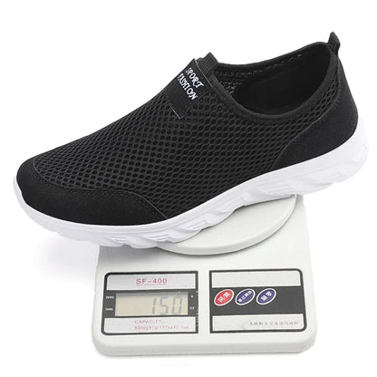 Herrens Sneakers Slip-On Andningsbara Material för Vardag och Utomhusbruk 2