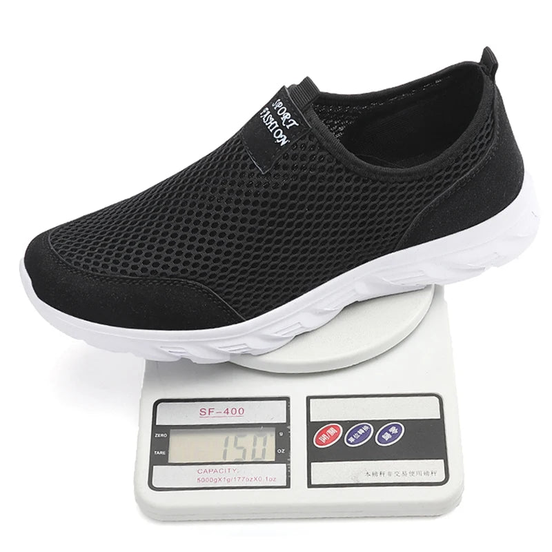 Herrens Sneakers Slip-On Andningsbara Material för Vardag och Utomhusbruk 2