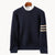 Herrens Stickad Tröja Crewneck 0