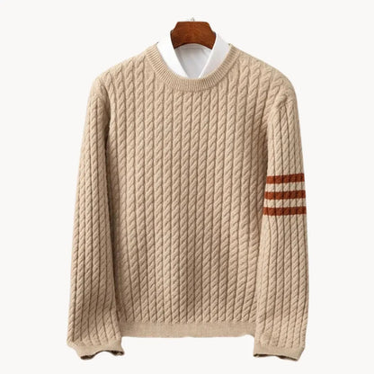 Herrens Stickad Tröja Crewneck 10