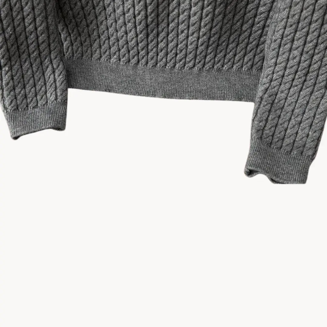 Herrens Stickad Tröja Crewneck 3