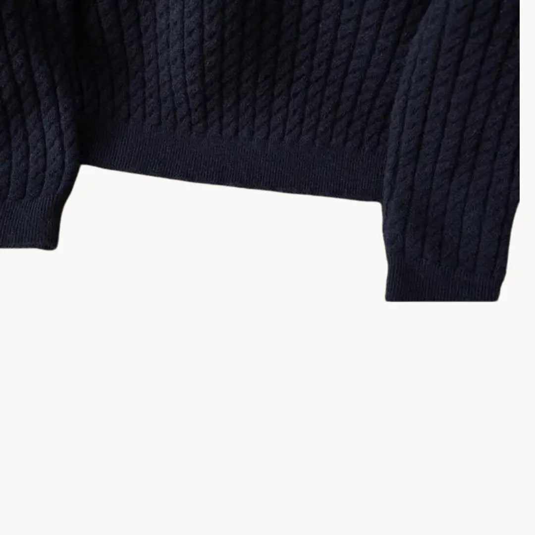 Herrens Stickad Tröja Crewneck 4