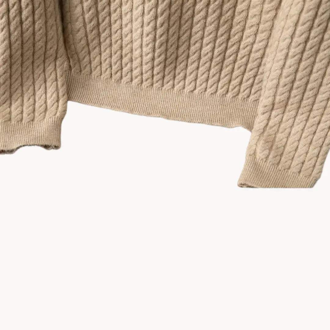 Herrens Stickad Tröja Crewneck 5