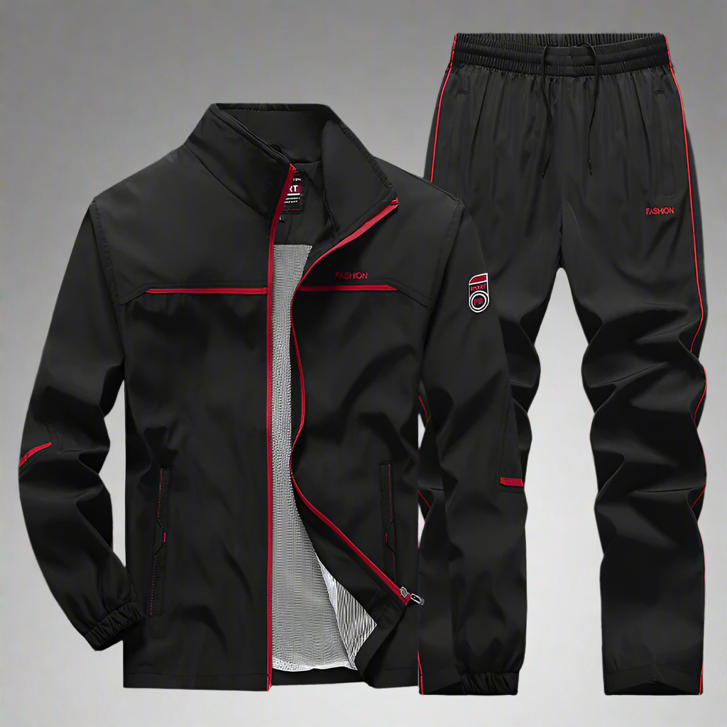 Herrens Träningspak Sportig Design Tweed Mjuk Blandning 3