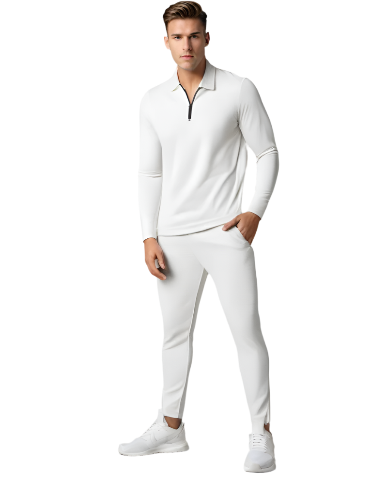 Herrens Träningsset Långa Ärmar Ventilerande Material 0