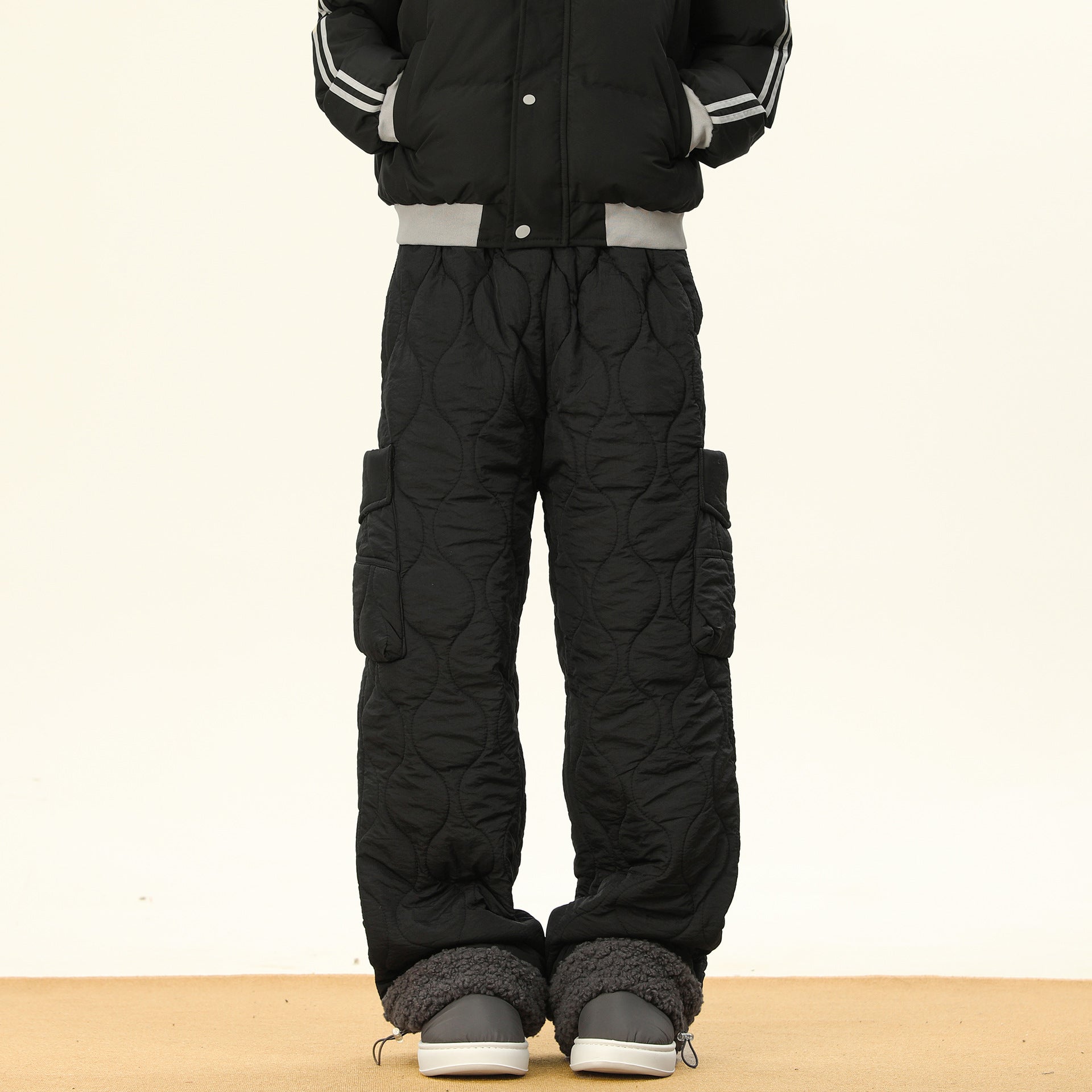 Herrens Vida Ben Byxor Quiltade 4
