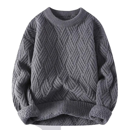 Herrens Vintage Genser med Rund Hals 0