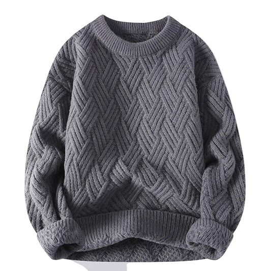 Herrens Vintage Genser med Rund Hals 0