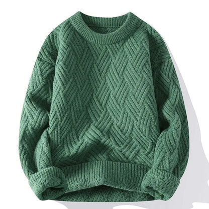Herrens Vintage Genser med Rund Hals 5