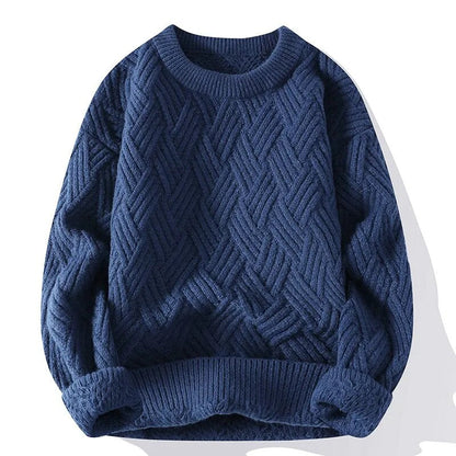 Herrens Vintage Genser med Rund Hals 6
