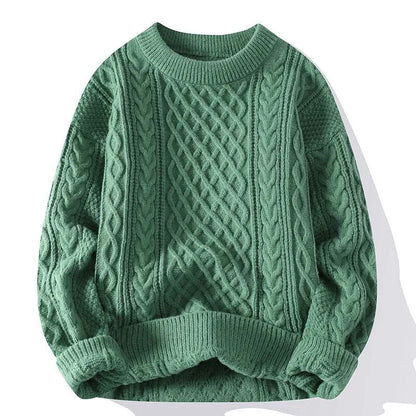 Herrens Vintage Genser med Rund Hals 7