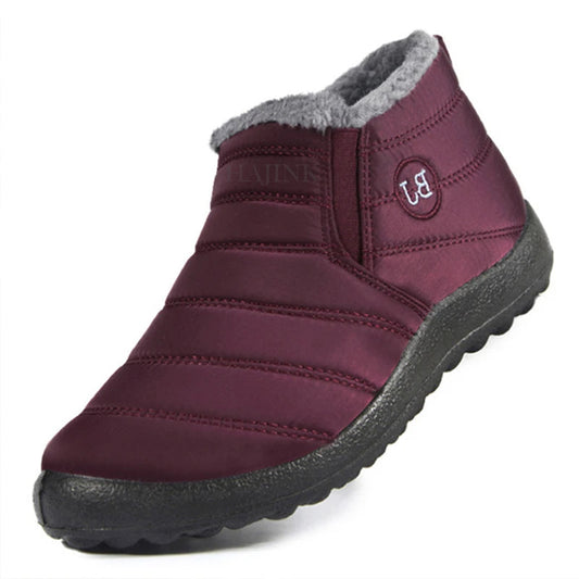 Herrens Vinter Skor Slip-ons med Fleecefoder och Vattenavvisande Yttertyg 0
