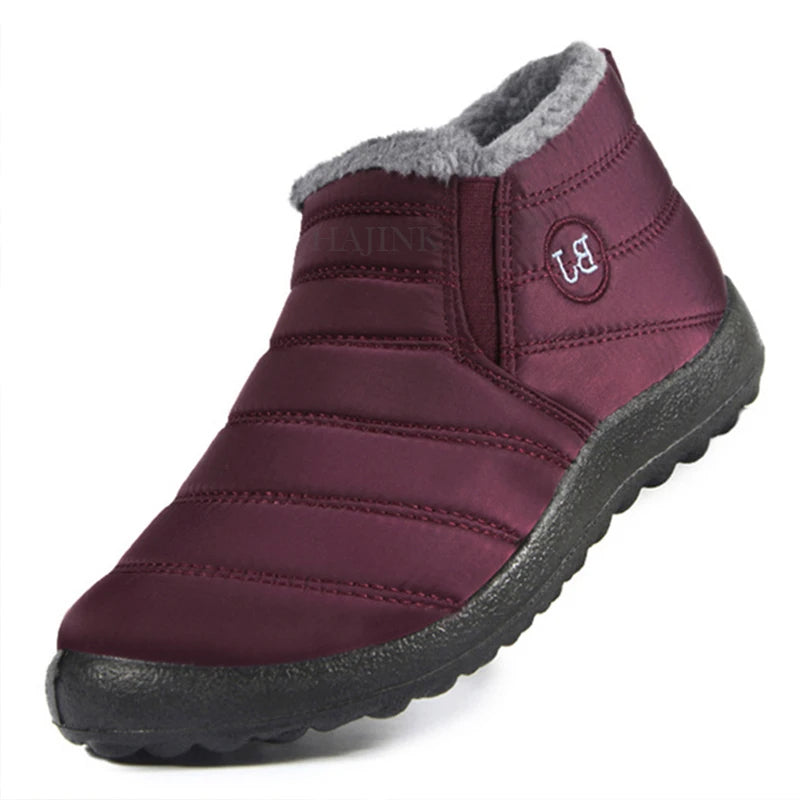 Herrens Vinter Skor Slip-ons med Fleecefoder och Vattenavvisande Yttertyg 0