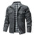 Herrjacka Flanell Fodrad Casual Skjorta Polyester 1