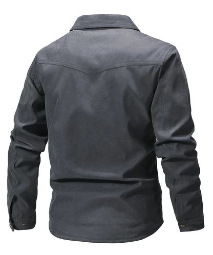 Herrjacka Flanell Fodrad Casual Skjorta Polyester 2