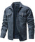 Herrjacka Flanell Fodrad Casual Skjorta Polyester 8