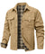 Herrjacka Flanell Fodrad Casual Skjorta Polyester 9