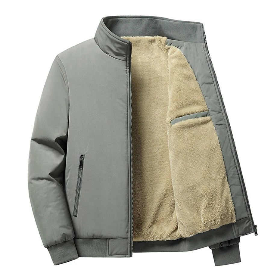Herrjacka Fleece Dubbelt Material 1