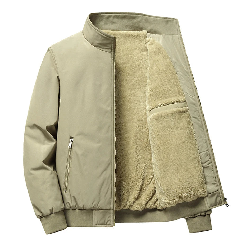 Herrjacka Fleece Dubbelt Material 2