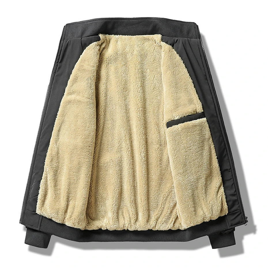Herrjacka Fleece Dubbelt Material 3