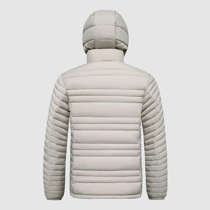 Herrjacka Quiltad med Avtagbar Huva 5