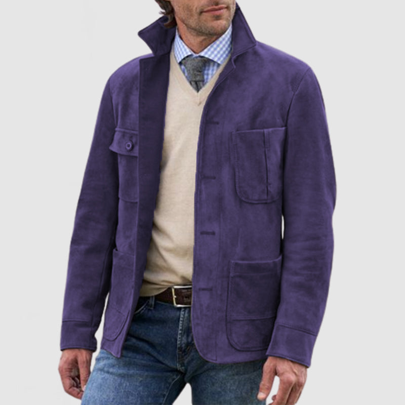 Herrjacka Retro Casual med Revers och Fickor 1