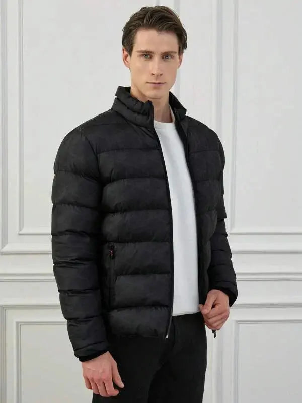 Herrjacka Vinter Fodrad Klassisk Stil 2