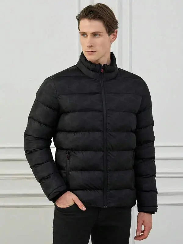 Herrjacka Vinter Fodrad Klassisk Stil 3