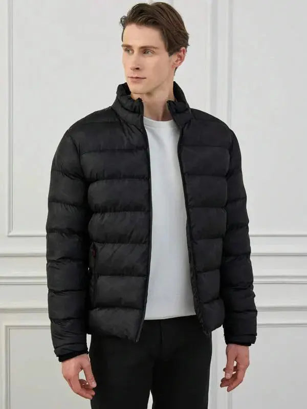 Herrjacka Vinter Fodrad Klassisk Stil 4