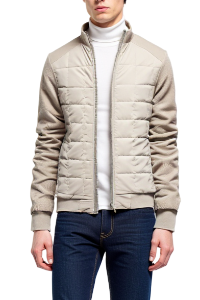 Herrjacka Vinter Klassisk Kviltad Design 0