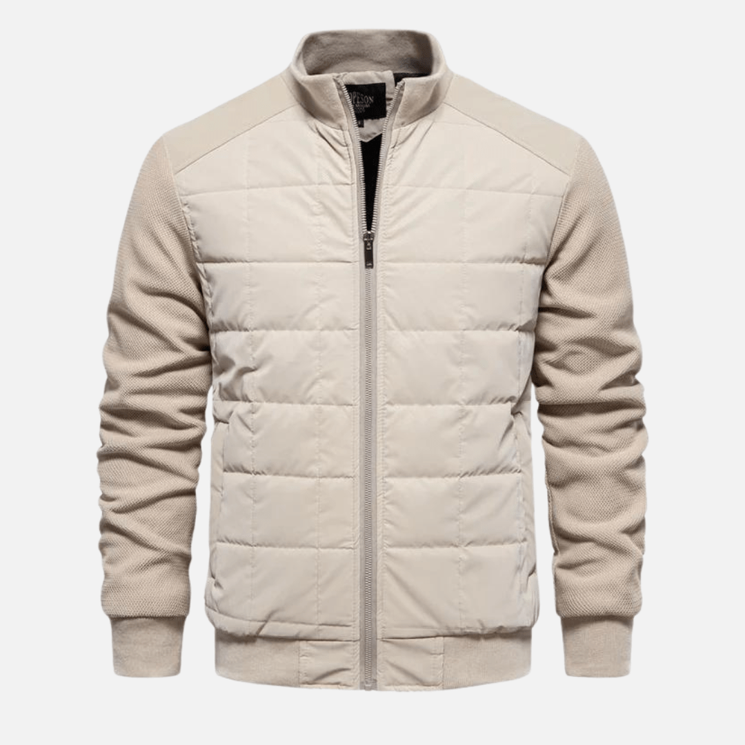 Herrjacka Vinter Klassisk Kviltad Design 1