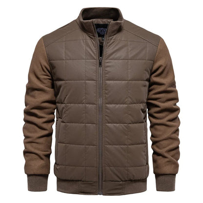 Herrjacka Vinter Klassisk Kviltad Design 8
