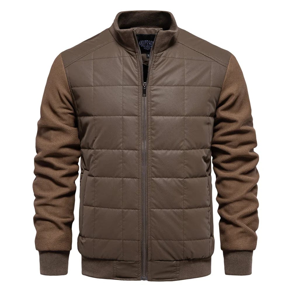 Herrjacka Vinter Klassisk Kviltad Design 8
