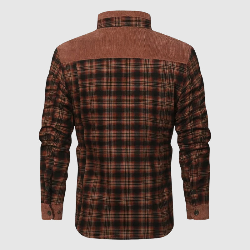 Herrjacka Vinter Pläddesign med Sherpa Foder 5