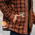 Herrjacka Vinter Rutig Sherpa Fodrad Flanell Casual Bomberjacka 2