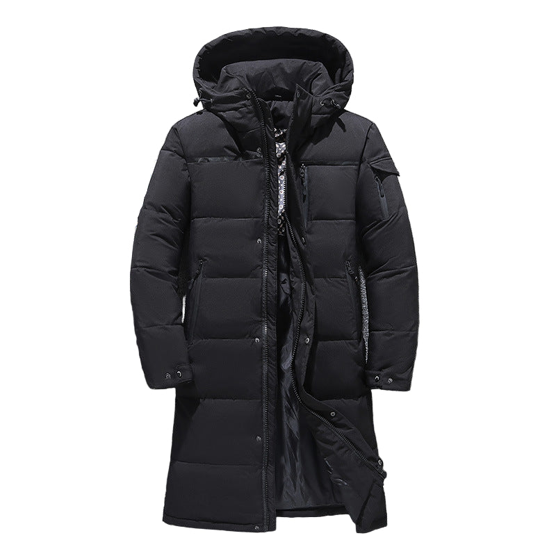 Herrjacka Vinter med Huva Modern Stil 0