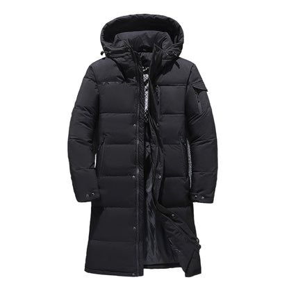 Herrjacka Vinter med Huva Modern Stil 0