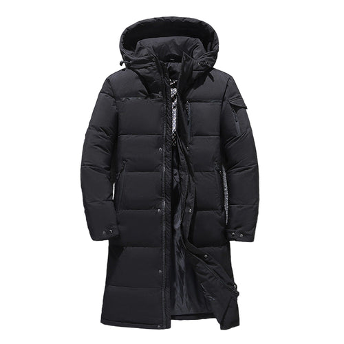 Herrjacka Vinter med Huva Modern Stil 0