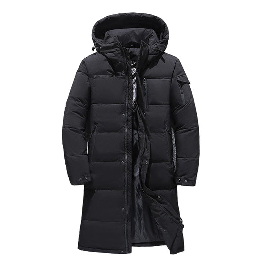 Herrjacka Vinter med Huva Modern Stil 0