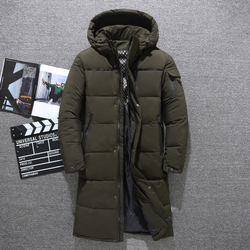 Herrjacka Vinter med Huva Modern Stil 1