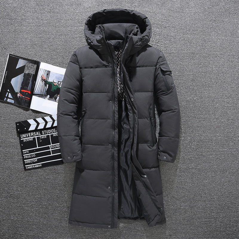 Herrjacka Vinter med Huva Modern Stil 2