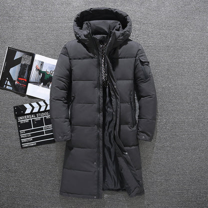 Herrjacka Vinter med Huva Modern Stil 2