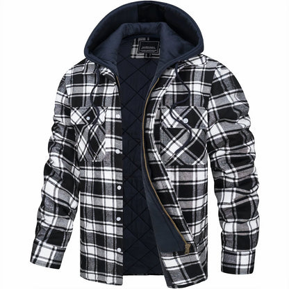Herrjacka i quiltad rutig stil 5